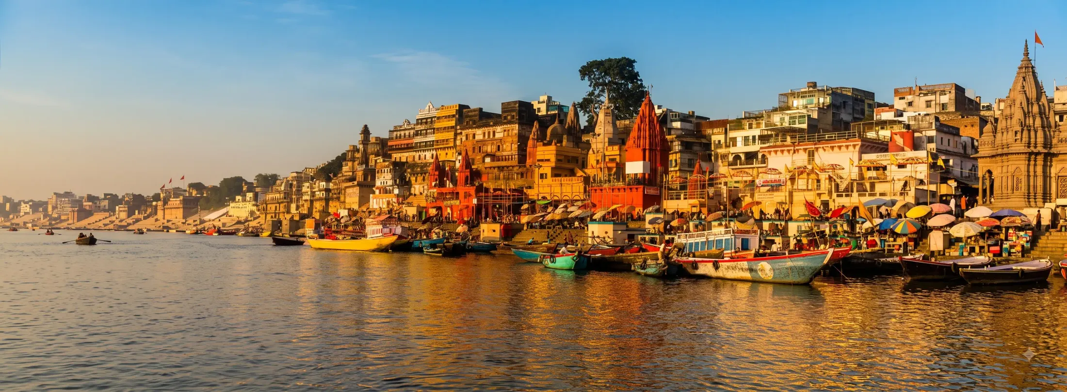 Ganga ghats at sunrise, Varanasi